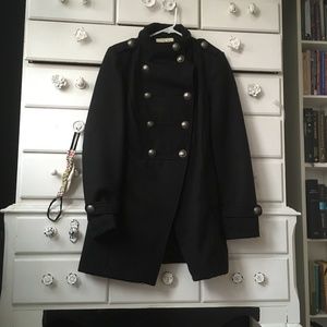 Double-breasted military jacket